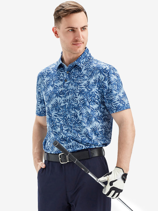 Performance Quick Dry Print Golf Polos
