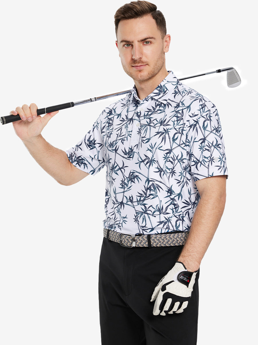 Performance Quick Dry Print Golf Polos