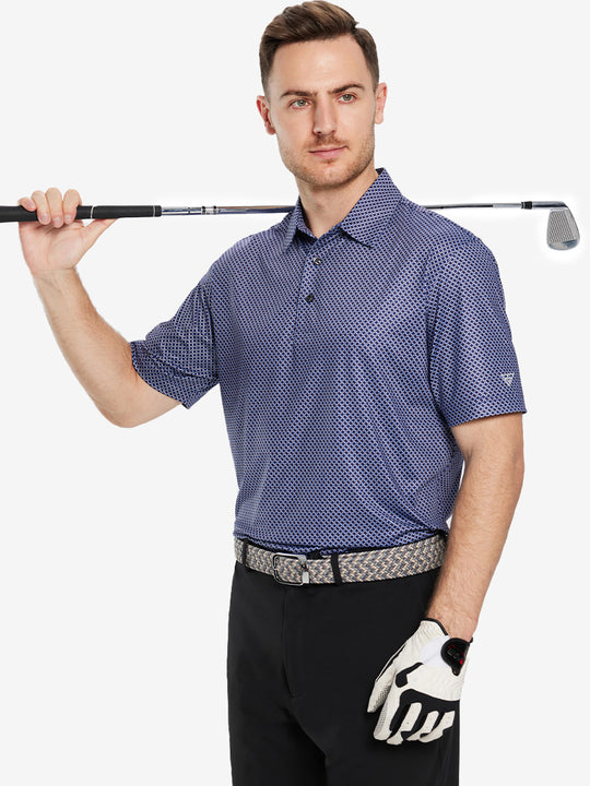 Performance Quick Dry Print Golf Polos（3）