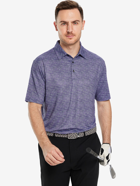 Performance Quick Dry Print Golf Polos（5）