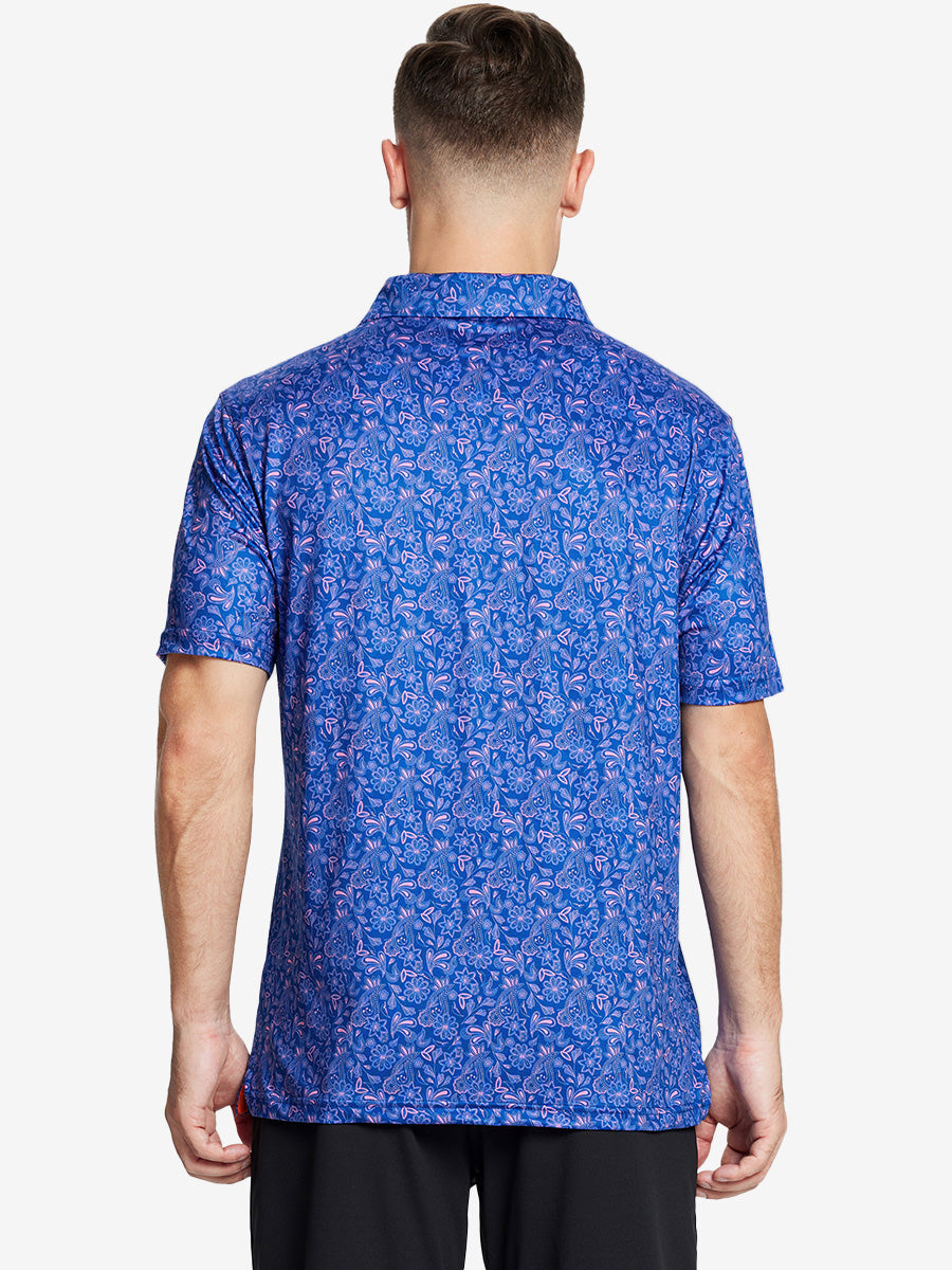 Performance Quick Dry Print Golf Polos（3）