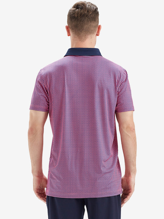 Performance Quick Dry Print Golf Polos（5）