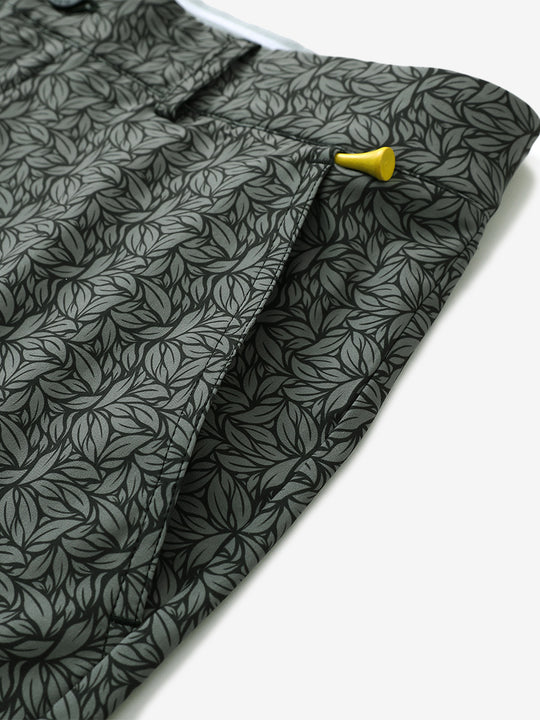 BLACK GREY LEAF