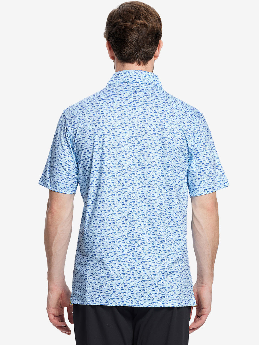 Performance Quick Dry Print Golf Polos