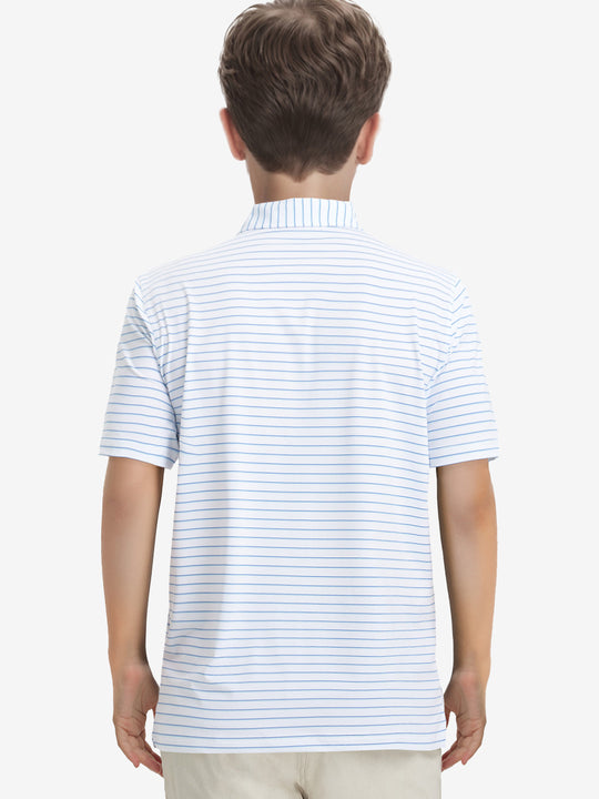 WHITE/LIGHT BLUE STRIPE