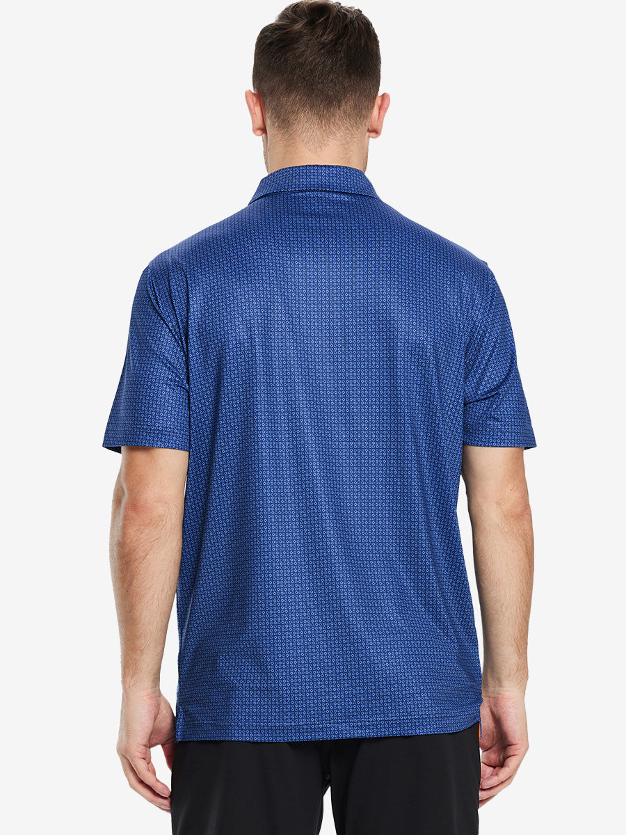 Performance Quick Dry Print Golf Polos（2）