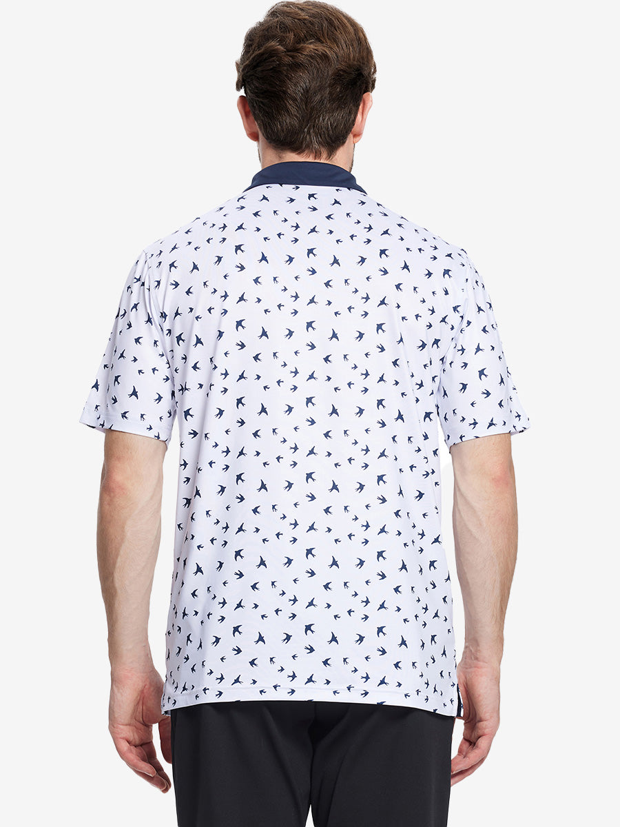 Performance Quick Dry Print Golf Polos（4）