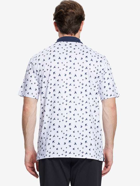 Performance Quick Dry Print Golf Polos（4）