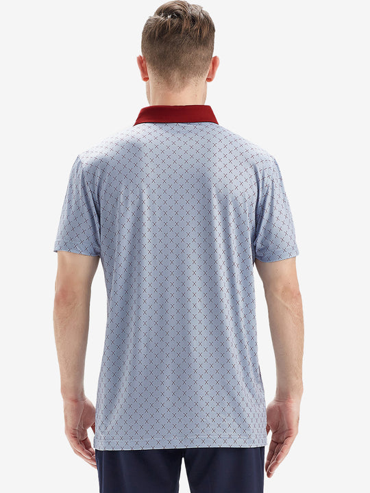 Performance Quick Dry Print Golf Polos（2）