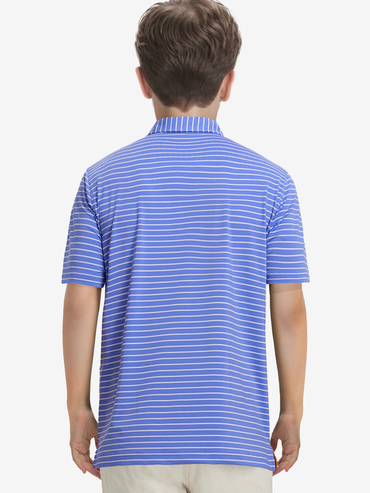BLUISH BLUE/WHITE STRIPE