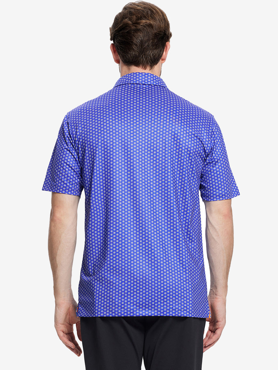Performance Quick Dry Print Golf Polos