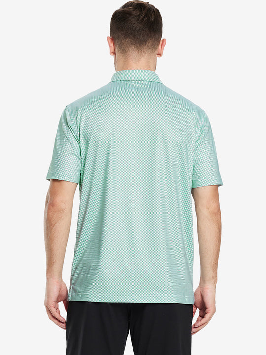 Performance Quick Dry Print Golf Polos（2）