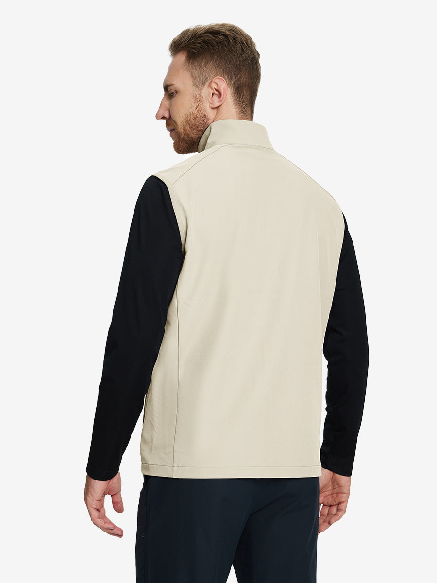 Windproof Golf Vests with Zip Pockets