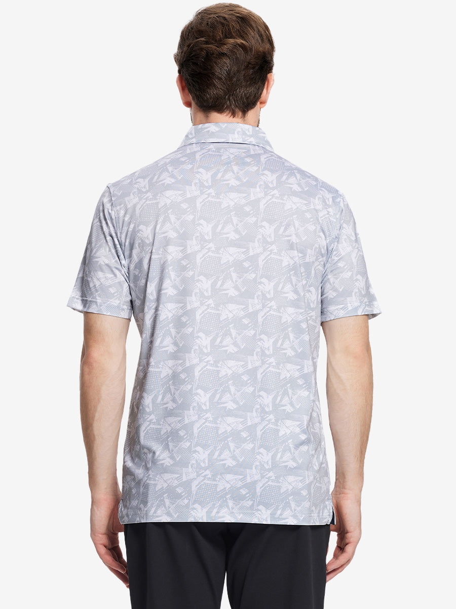 Performance Quick Dry Print Golf Polos（2）