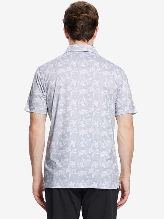 Performance Quick Dry Print Golf Polos（2）