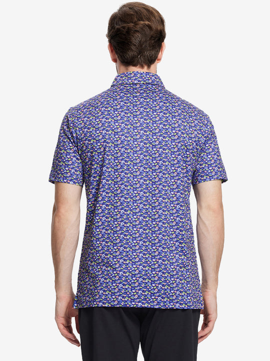 Performance Quick Dry Print Golf Polos（3）