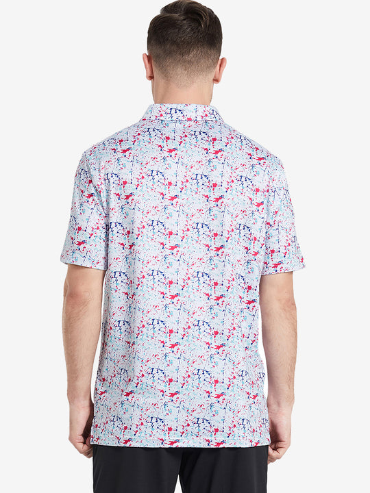 Performance Quick Dry Print Golf Polos（4）