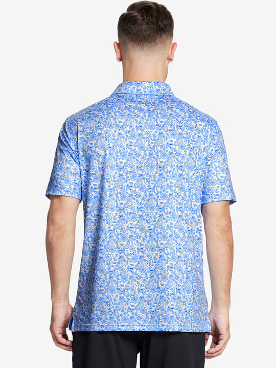Performance Quick Dry Print Golf Polos（4）