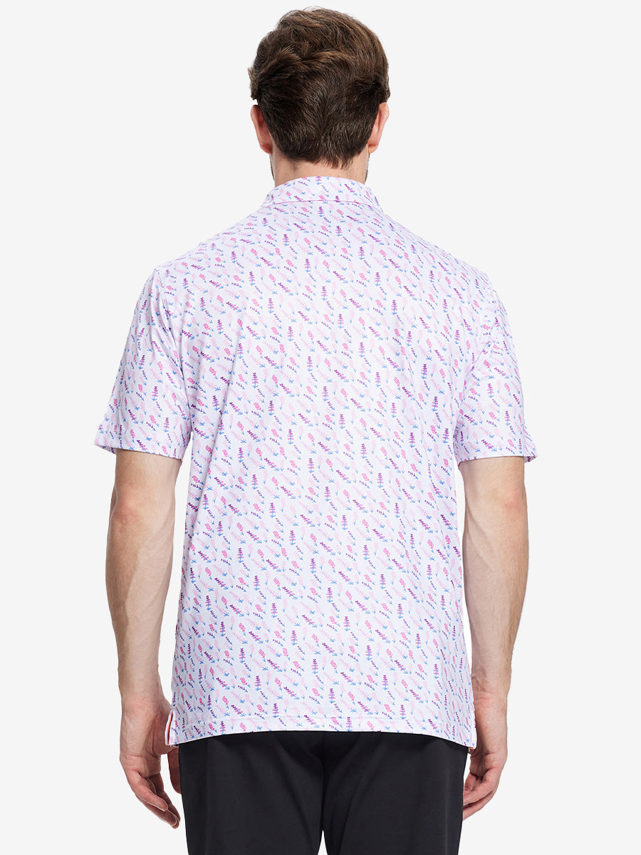 Performance Quick Dry Print Golf Polos（5）