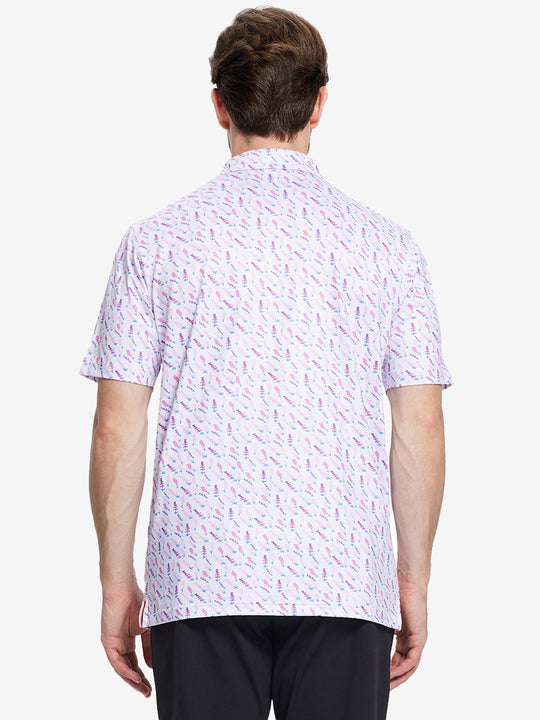 Performance Quick Dry Print Golf Polos（5）
