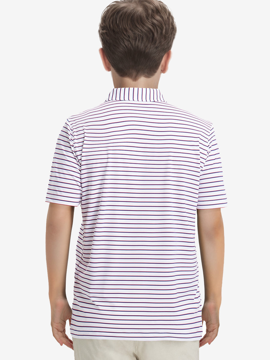 WHITE/NAVY STRIPE