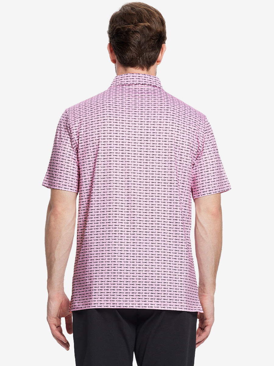 Performance Quick Dry Print Golf Polos（5）