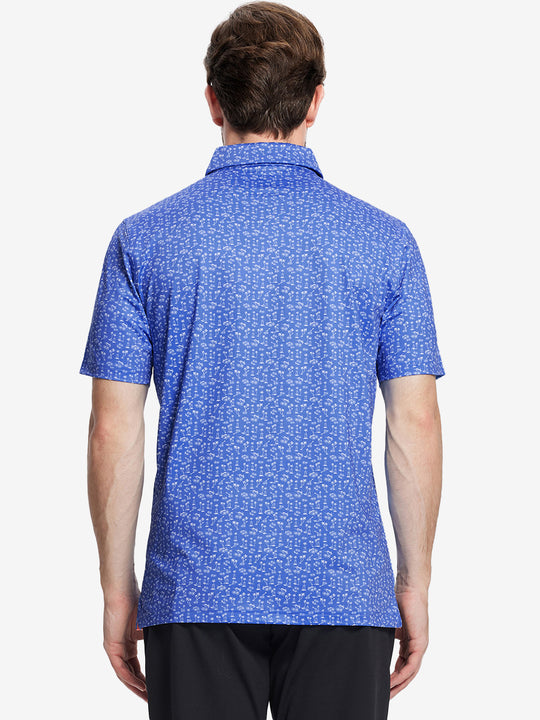 Performance Quick Dry Print Golf Polos（3）