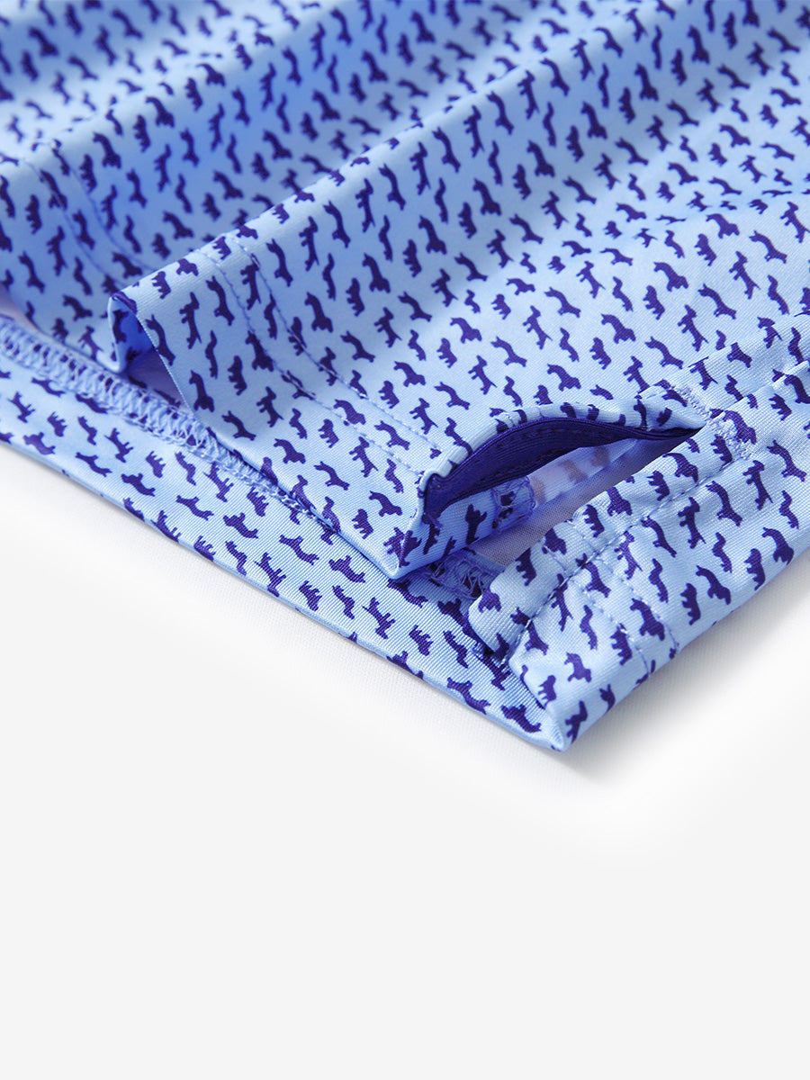 Performance Quick Dry Print Golf Polos（2）
