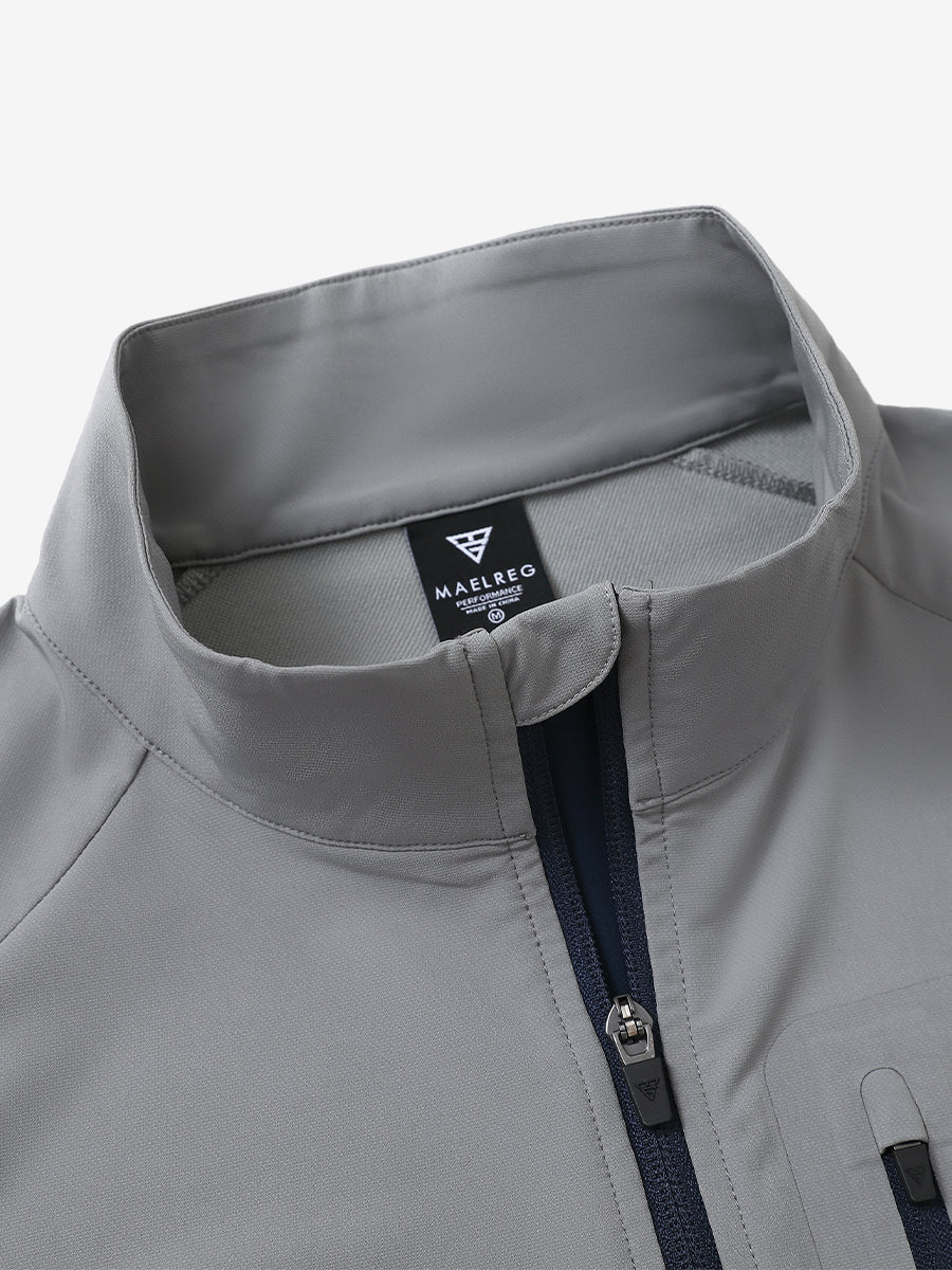 Windproof Golf Vests with Zip Pockets