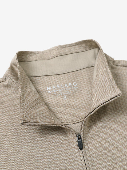 DARK KHAKI HERRINGBONE