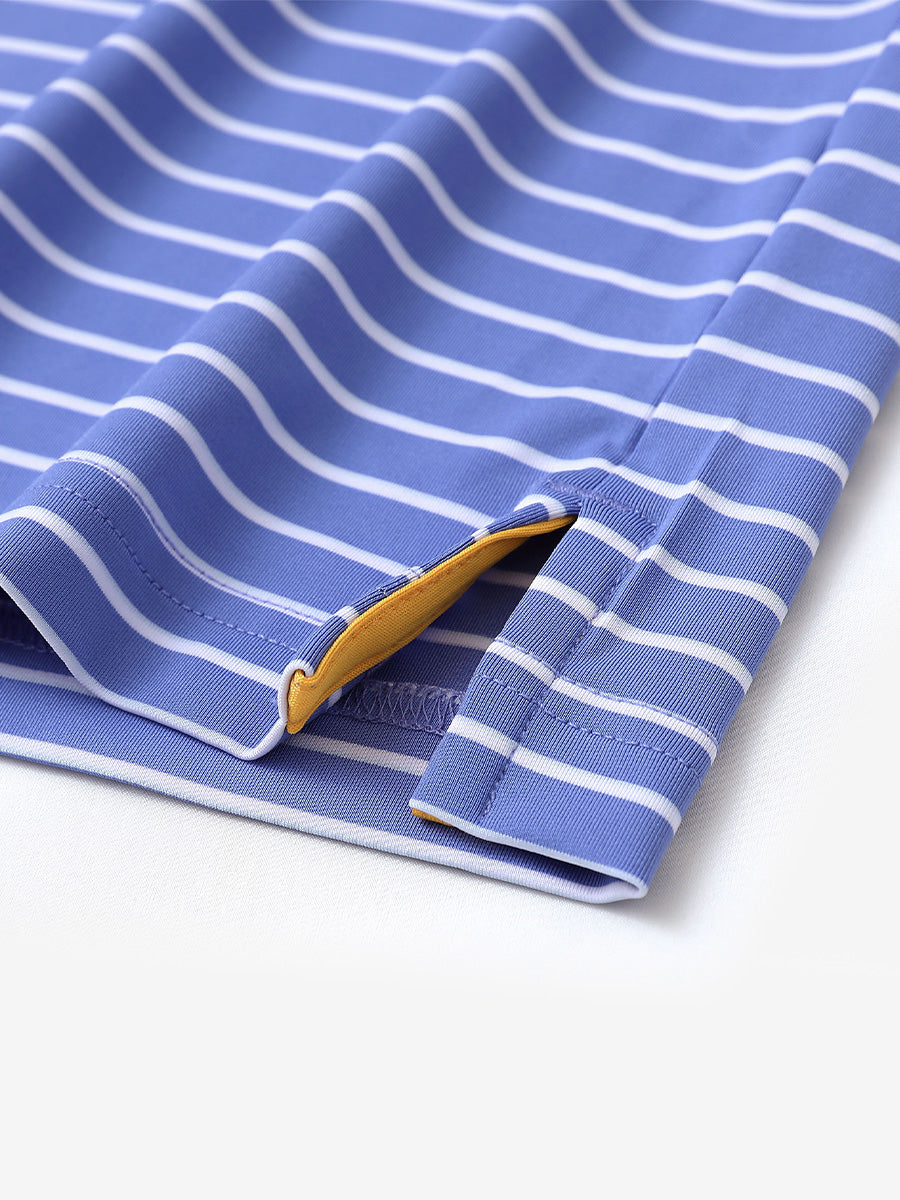 BLUISH BLUE/WHITE STRIPE