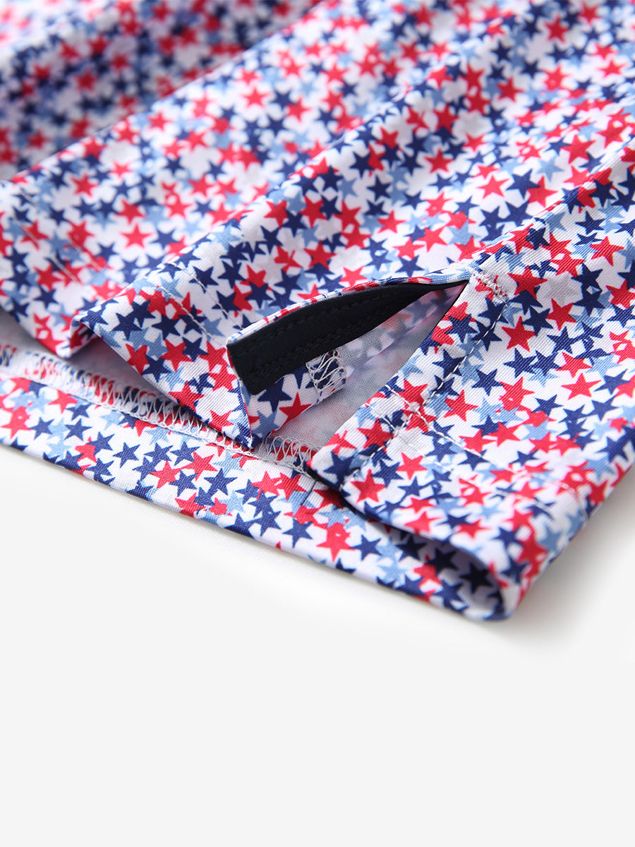 Performance Quick Dry Print Golf Polos（4）