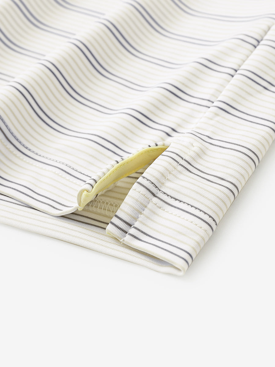 KHAKI NEUTRAL GREY STRIPE