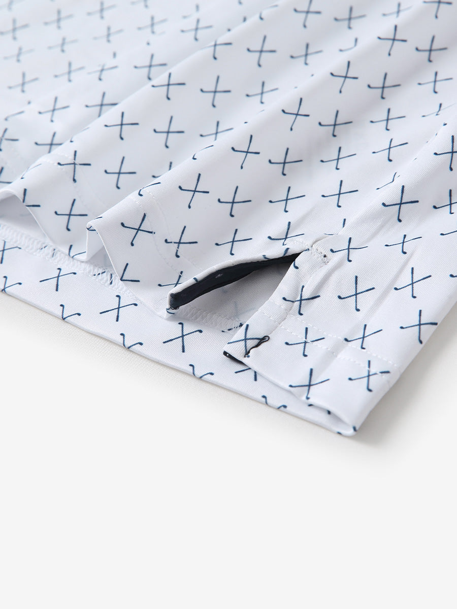 Performance Quick Dry Print Golf Polos