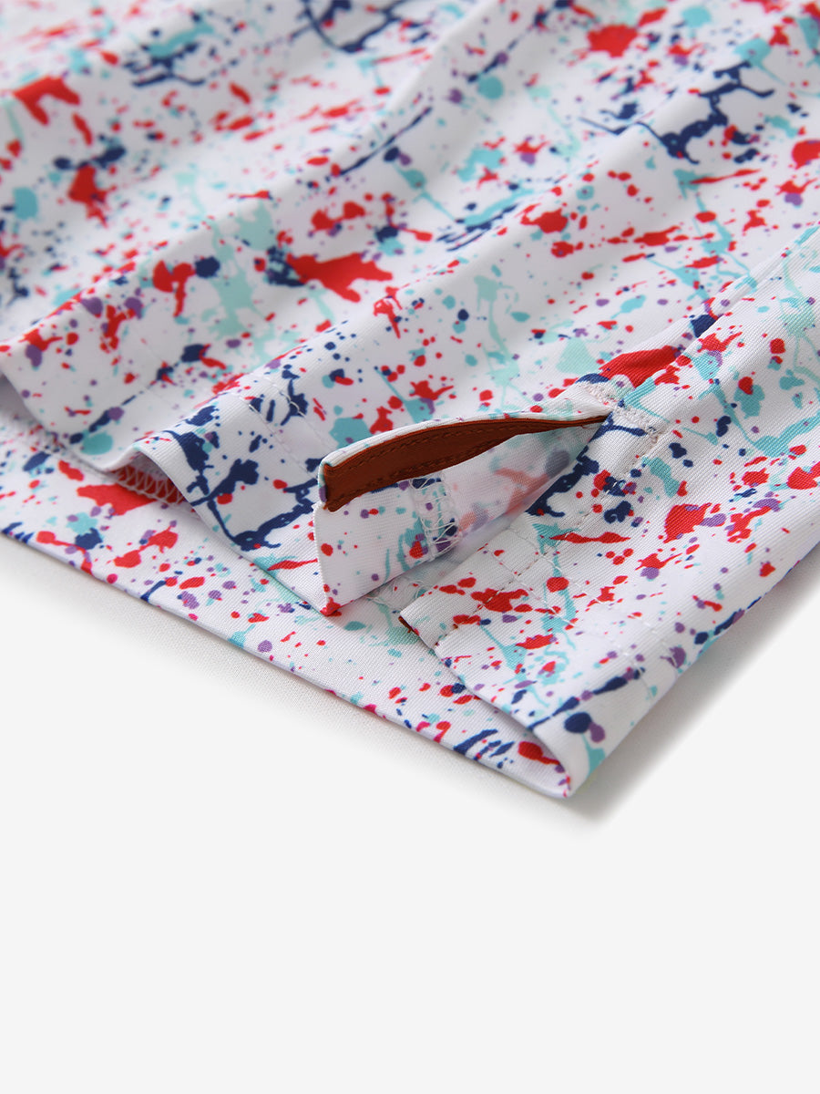 Performance Quick Dry Print Golf Polos（4）