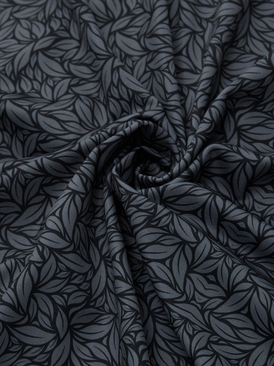 BLACK GREY LEAF