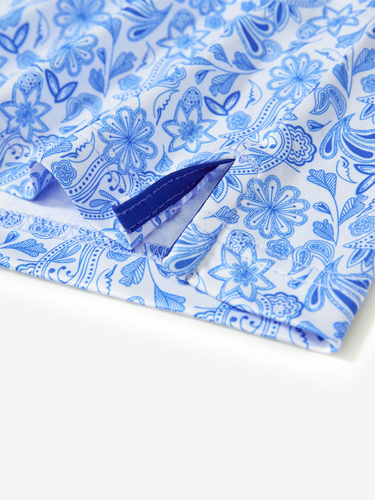 Performance Quick Dry Print Golf Polos（4）