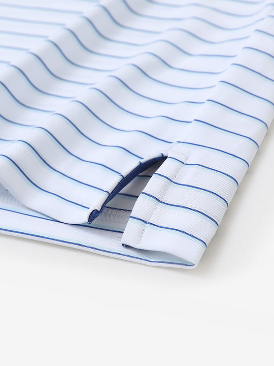 WHITE/LIGHT BLUE STRIPE